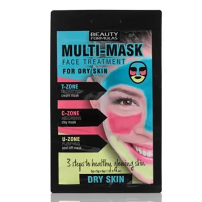 Beauty Formulas Multi-Mask-Face Treatment for Dry Skin (Zabieg na twarz do cery suchej)