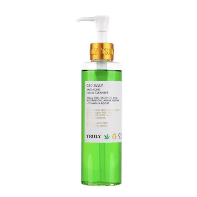 Truly CBD Jelly Anti-Acne Facial Cleanser (Oczyszczający żel do mycia twarzy zawiera kwas salicylowy oraz CBD)