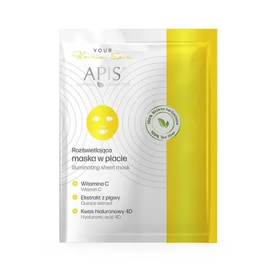 Apis Your Home Spa, Illuminating Sheet Mask (Rozświetlajaca maska w płacie)