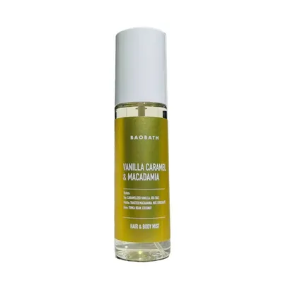 BaoBath Vanilla Caramel & Macadamia, Hair & Body Mist (Mgieła do ciała i włosów)