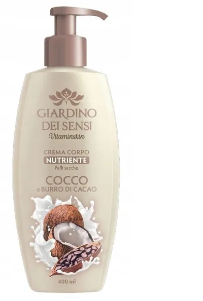 Giardino Dei Sensi Vitamiskin, Crema Corpo Cocco E Burro Di Cacao (Krem do ciała `Kokos &  Kakao`)