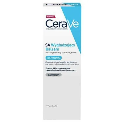 CeraVe SA Wygładzający balsam dla skóry szorstkiej, z grudkami, suchej
