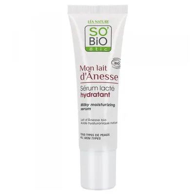 SO'BiO Etic Mon Lait d'Anesse, Serum Booster d'Hydratation (Nawilżające serum z oślim mlekiem)