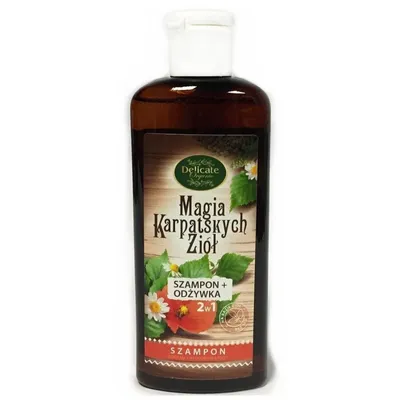 Delicate Organic Magia Karpackich Ziół, Szampon  z odżywką 2  w 1 dodający włosom objętości
