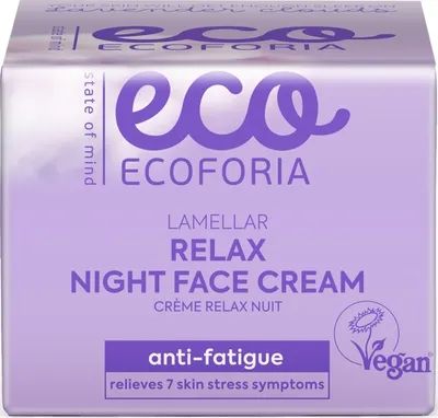 Ecoforia Lamellar Relax Night Face Cream (Krem do twarzy na noc relaksujący)
