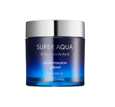 Missha Super Aqua Ultra Hyalron Cream (Super nawilżający krem hialuronowy)