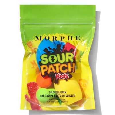 Morphe Brushes x Sour Patch Kids, Colorful Crew Beauty Sponge Set (Zestaw gąbeczek do makijażu)