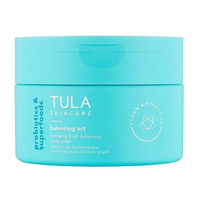 Tula Balancing Act, Purityfing Toner & PH Balancing Toner Pads (Płatki tonizujące)
