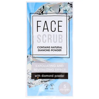 Action Face Scrub with Diamond Powder (Maseczka diamentowa pielęgnacja twarzy z diamentowym pudrem)
