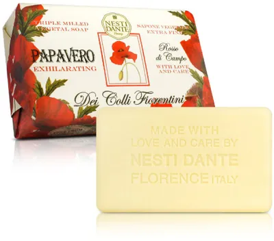 Nesti Dante Dei Colli Fiorentini Papavero Exhilarating Natural Soap (Naturalne mydło toaletowe `Ekscytujący mak`)