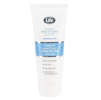 Life Derma Moisture Elixir, Głęboko nawilżający krem do rąk `10% Urea`