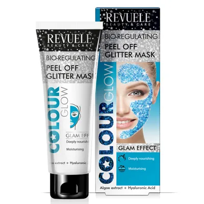 Revuele Bio-Regulating Peel Off Glitter Mask Glam Effect (Brokatowa maseczka peel off)
