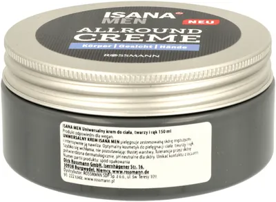 Isana Men, Allround Creme (Uniwersalny krem do ciała, twarzy i rąk)