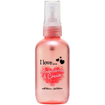 I Love... Cosmetics Strawberries & Cream, Body Spritzer (Mgiełka do ciała o zapachu  truskawek ze śmietanką)