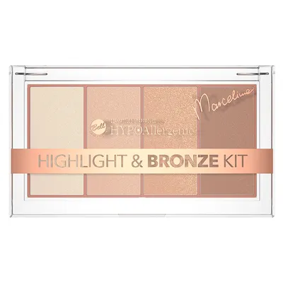 Bell HYPOAllergenic, Highlight and Bronze Kit by Marcelina Zawadzka (Hypoalergiczny zestaw rozświetlaczy i bronzera)