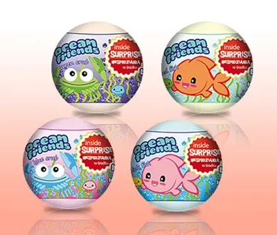 Marba Cosmetics Ocean Friends, Kula do kąpieli z niespodzianką (różne rodzaje)
