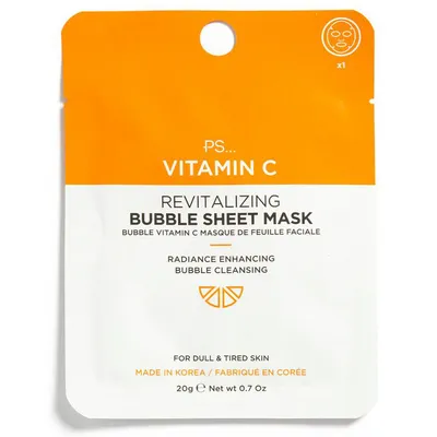PS... Pro Vitamin C Revitalizing Bubble Sheet Mask (Rewitalizująca maska w płachcie)