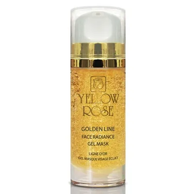 Yellow Rose Golden Line Radiance Face Gel Mask (Żelowa maska do twarzy z drobinkami złota)