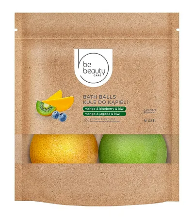 bebeauty Kule do kąpieli `Mango, jagoda i kiwi`