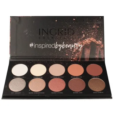 Ingrid Cosmetics Matt and Glam `Nude` (Paleta 10 cieni do powiek)