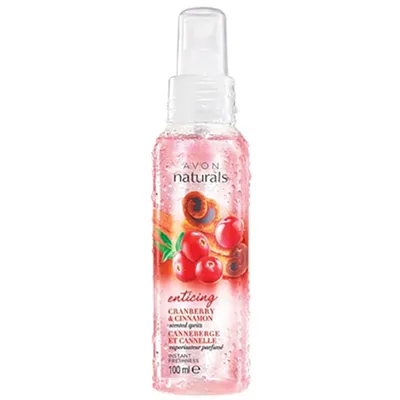 Avon Naturals, Cranberry & Cinnamon, Scented Spritz (Pachnąca mgiełka do ciała `Żurawina i cynamon`)
