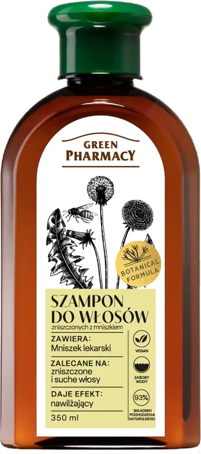 Green Pharmacy Szampon do włosów zniszczonych z mniszkiem