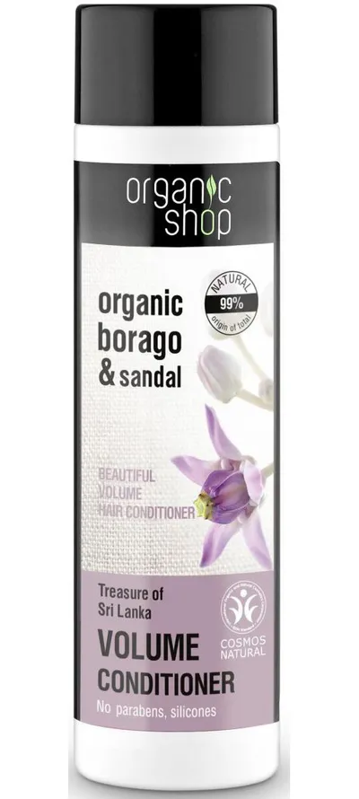 Organic Shop Borago & Sandal, Volume Conditioner (Odżywka do włosów zwiększająca objętość)