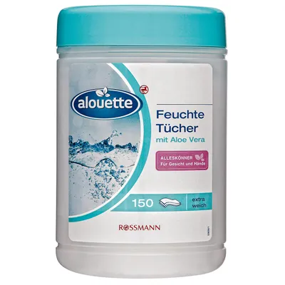 Alouette Feuchte Tücher mit Aloe Vera (Chusteczki nawilżane)