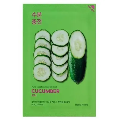 Holika Holika Pure Essence,  Cucumber, Mask Sheet (Maseczka w płacie)
