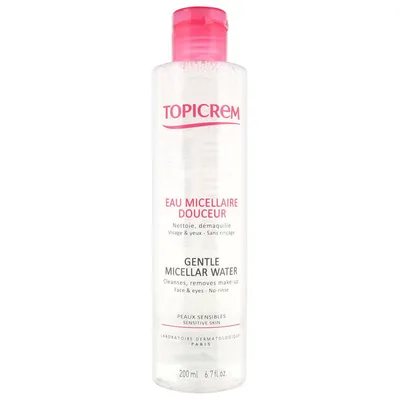 Laboratoires NIGY Topicrem Essentials, Gentle Cleansing Water (Delikatna woda oczyszczająca do twarzy i oczu)