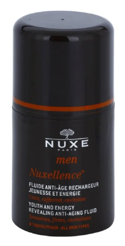 Nuxe Men, Nuxellence, Youth & Energy Revealing Anti-aging Face Fluid (Ergetyzujący fluid przeciw starzeniu się skóry)