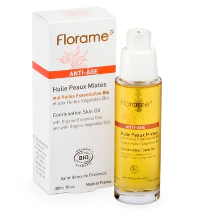 Florame Anti-Age Huile Peaux Mixtes [Combination Skin Oil] (Przeciwzmarszczkowy olejek do cery mieszanej i tlustej)