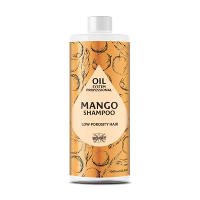 Ronney Professional Oil System Low Porosity Hair, Mango Shampoo (Szampon do włosów niskoporowatych z olejem mango)