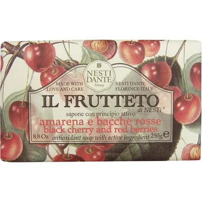 Nesti Dante Il Frutteto, Black Cherry and Red Berries Natural Soap (Naturalne mydło toaletowe `Czereśnia & borówka`)