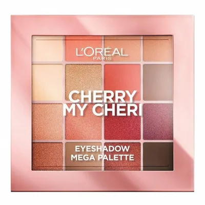 L'Oreal Paris Cherry My Cheri,  Eyeshadow Mega Palette (Paleta 16 cieni do powiek)