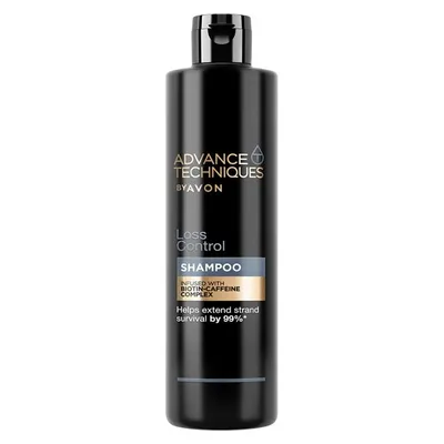 Avon Advanced Techniques, Loss Control Biotin-Collagen Complex Shampoo (Szampon wzmacniający włosy `Odporność na wypadanie` [`Kontrola wypadania włosów`])