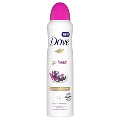 Dove Go Fresh, Antiperspirant Spray 48h (Antyperspirant w sprayu o zapachu jagód acai i lilii wodnej)