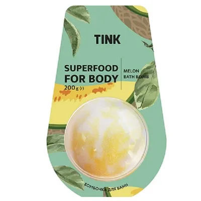 Tink Superfood For Body, Melon Bath Bomb (Kula do kąpieli `Melon`)