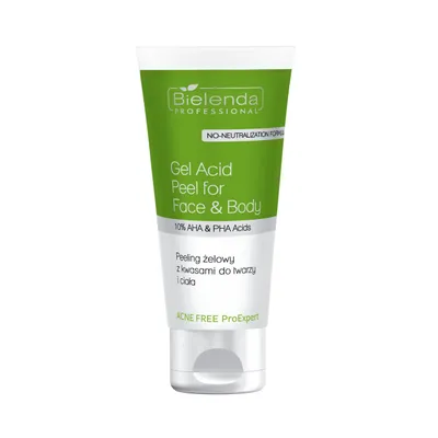 Bielenda Professional Acne Free ProExpert, Peeling żelowy z kwasami do twarzy i ciała