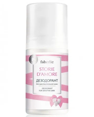 Faberlic Storie d`Amore, Dezodorant dla skóry wrażliwej