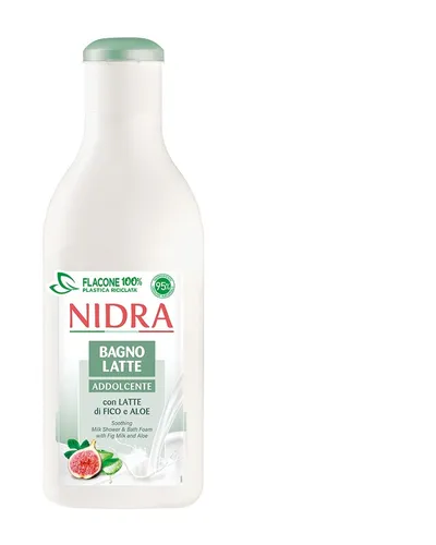 Nidra Soothing Milk Shower & Bath Foam with Fig Milk And Aloe (Figa i Aloes, Mleczko pod prysznic i do kąpieli)