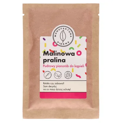 Manufaktura Piękna Pudrowy pianorób do kąpieli `Malinowa pralina`