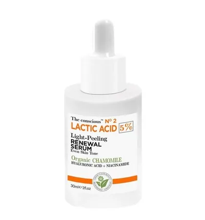 Biovene Barcelona The Conscious No 2 Lactacid Acid Light Peeling Renewal Serum (Serum złuszczająco-nawilżające z kwasem mlekowym 5%)