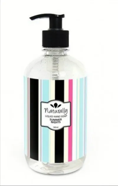 Hristina Summer Nights, Liquid Hand Soap (Naturalne mydło do rąk w płynie `Letnia noc`)