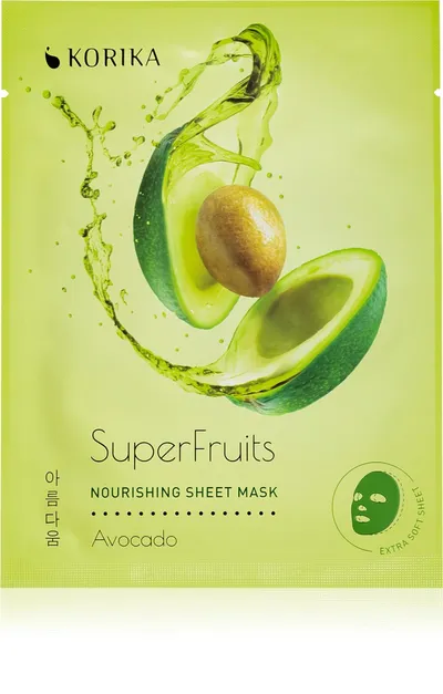 Korika SuperFruits Nourishing Sheet Mask Avocado (Odżywcza maska do twarzy)