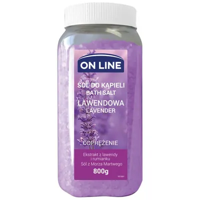 On Line Sól do kąpieli lawendowa `Odprężenie`