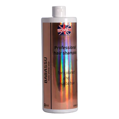 Ronney HoLo Shine Star, Babassu Oil Shampoo (Szampon energetyzujący do włosów farbowanych i matowych)