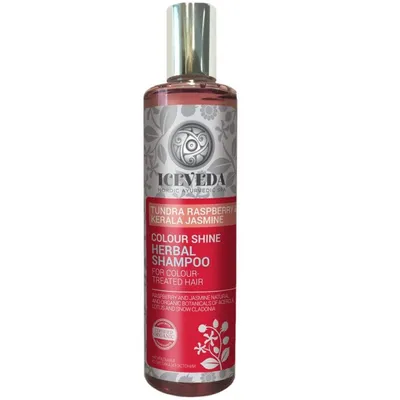 Iceveda Raspberry & Jasmine, Colour Shine Herbal Shampoo (Nabłyszczający szampon ziołowy do włosów)