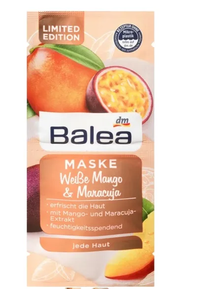 Balea Maske weisse Mango & Maracuja (Maseczka do twarzy odżywcza i nawilżająca `Białe mango I marakuja`)