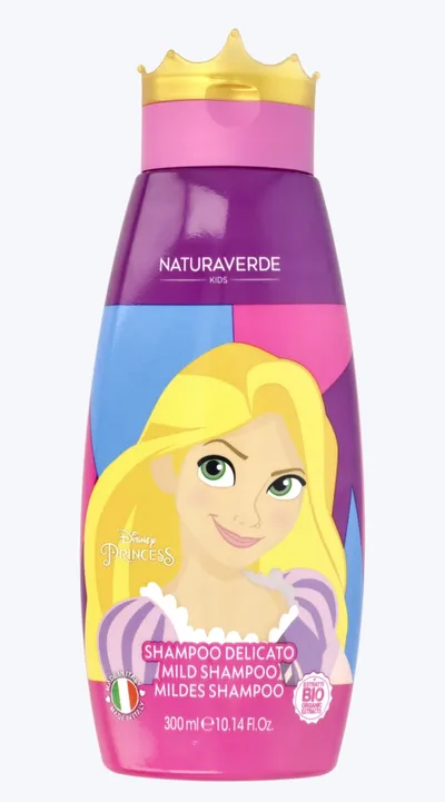 Naturaverde Kids, Disney Princess, Mild Shampoo (Delikatny szampon)